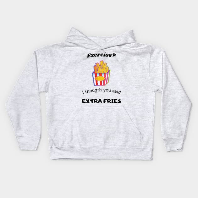 exercise design Kids Hoodie by jose tovar designs